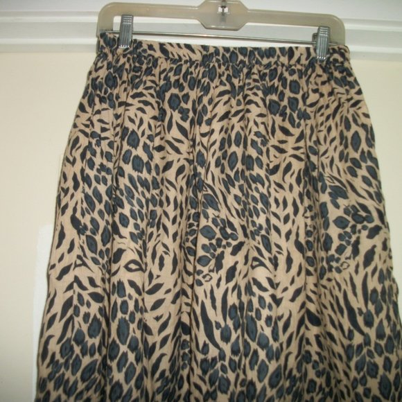 JUNGLE VINTAGE AFRICAN JUNGLE LOOK COTTON SKIRT SM - Picture 2 of 3